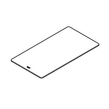 GROHE 40786K00 - Szklana półka 450 × 240 × 19 mm czarna