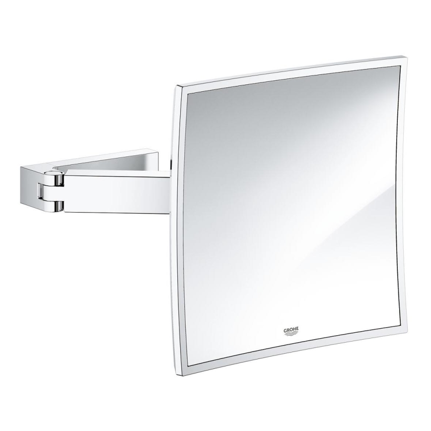 GROHE 40808000 - Lusterko kosmetyczne SELECTION CUBE 22,3 × 22,3 cm błyszczący chrom