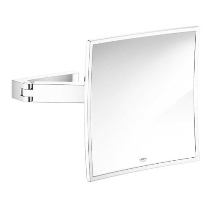 GROHE 40808000 - Lusterko kosmetyczne SELECTION CUBE 22,3 × 22,3 cm błyszczący chrom