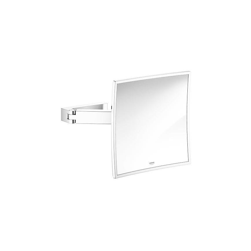 GROHE 40808000 - Lusterko kosmetyczne SELECTION CUBE 22,3 × 22,3 cm błyszczący chrom