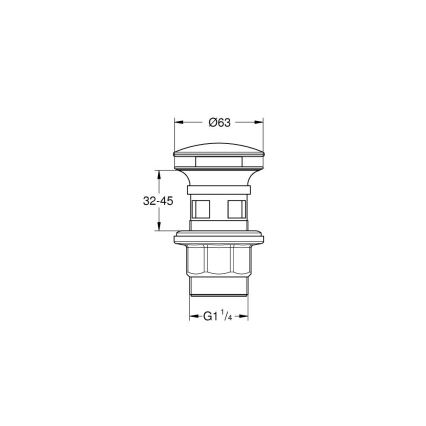 GROHE 40824000 - Zestaw odpływowy, błyszczący chrom