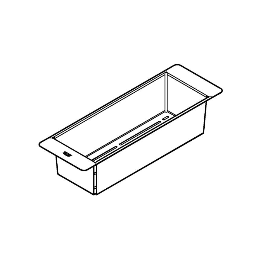 GROHE 40852SD0 - Wielofunkcyjny durszlak 450 × 150 × 100 mm ze stali nierdzewnej