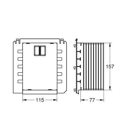 GROHE 40911000 - Komora rewizyjna RAPID SL biała