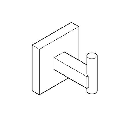 GROHE 40961000 - Wieszak na szlafrok START CUBE chrom polerowany