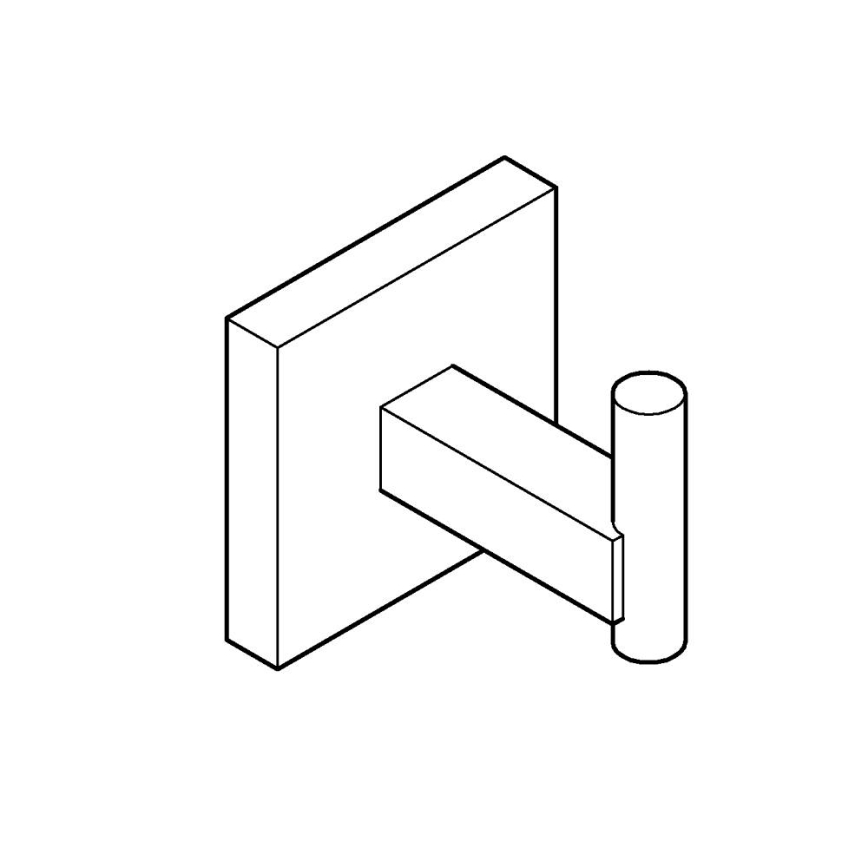 GROHE 409612430 - Haczyk START CUBE 5,4 × 5,4 × 6 cm czarny