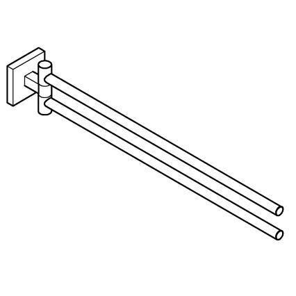 GROHE 40976000 - Wieszak na ręczniki START CUBE 438 mm chrom błyszczący