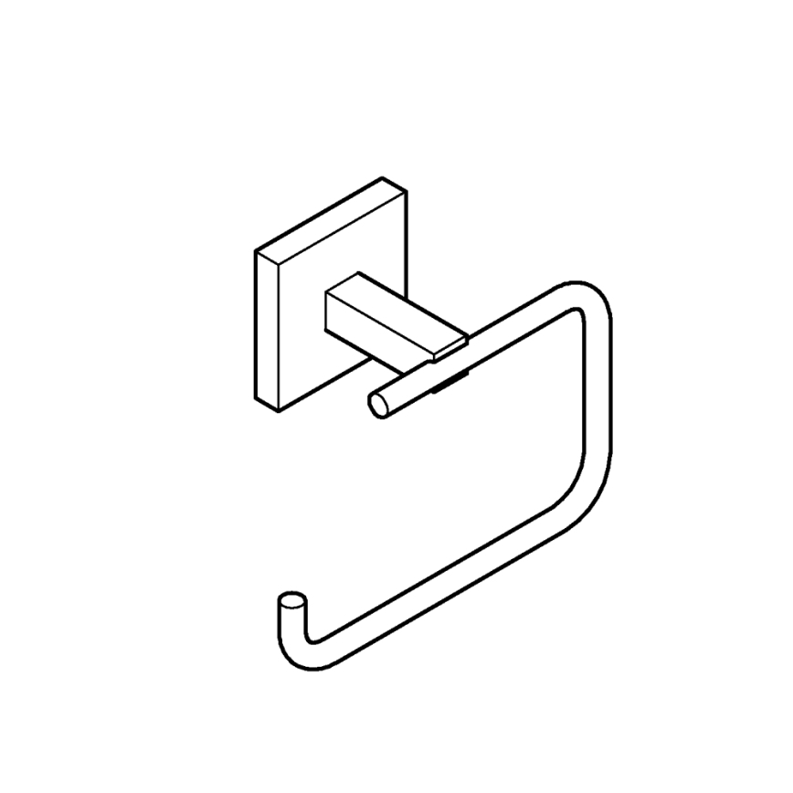 GROHE 409782430 - Uchwyt na papier toaletowy START CUBE czarny