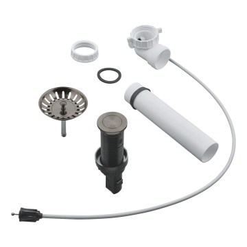 GROHE 40986AL0 - Zestaw odpływowy do zlewozmywaków kuchennych Ø 35 mm grafitowy
