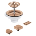 GROHE 40996DL0 - Zestaw odpływowy do zlewów kuchennych miedziany