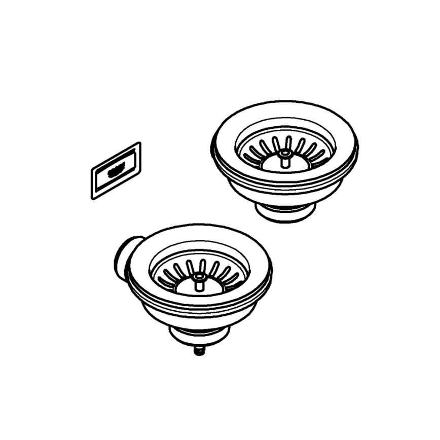 GROHE 40997DL0 - Zestaw odpływowy z akcesoriami, brązowy