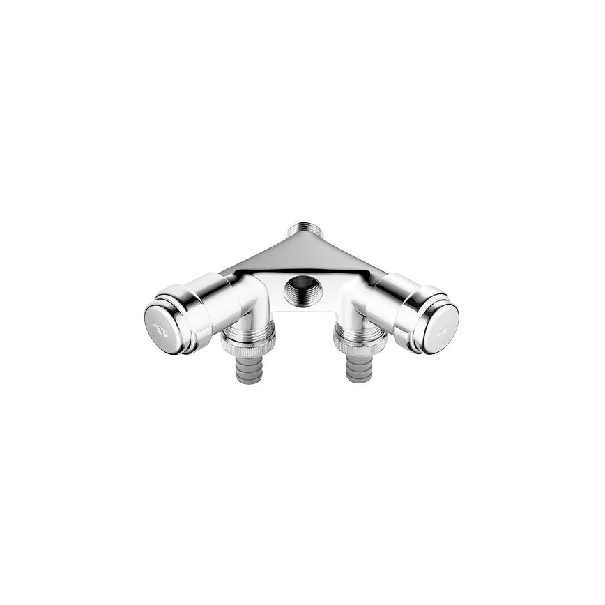 GROHE 41020000 - Podwójny zawór EGGEMANN 12” chrom błyszczący