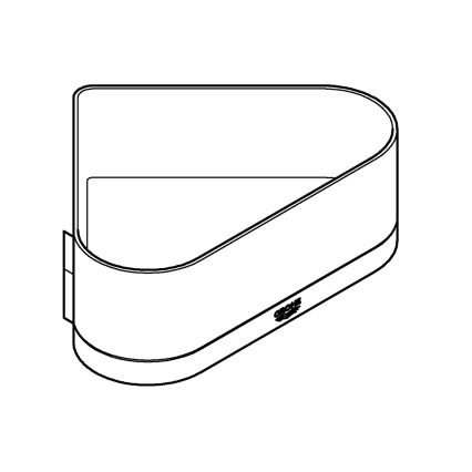 GROHE 41038000 - Narożny brodzik prysznicowy SELECTION chrom błyszczący