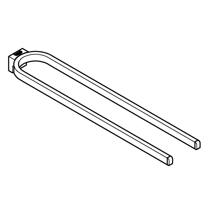 GROHE 41059000 - Podwójny wieszak na ręczniki SELECTION 411 mm chrom błyszczący