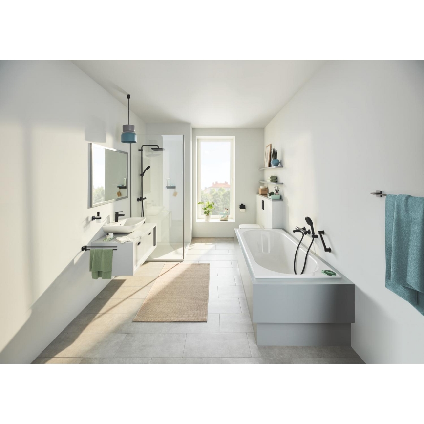 GROHE 410942430 - Uchwyt wannowy START CUBE 354 mm czarny