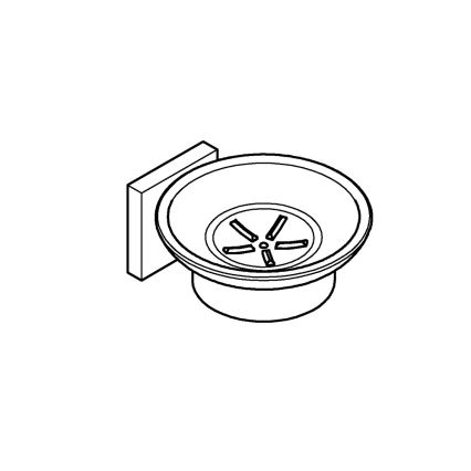 GROHE 41096000 - Miska na mydło START CUBE 110 × 56 × 125 mm błyszczący chrom