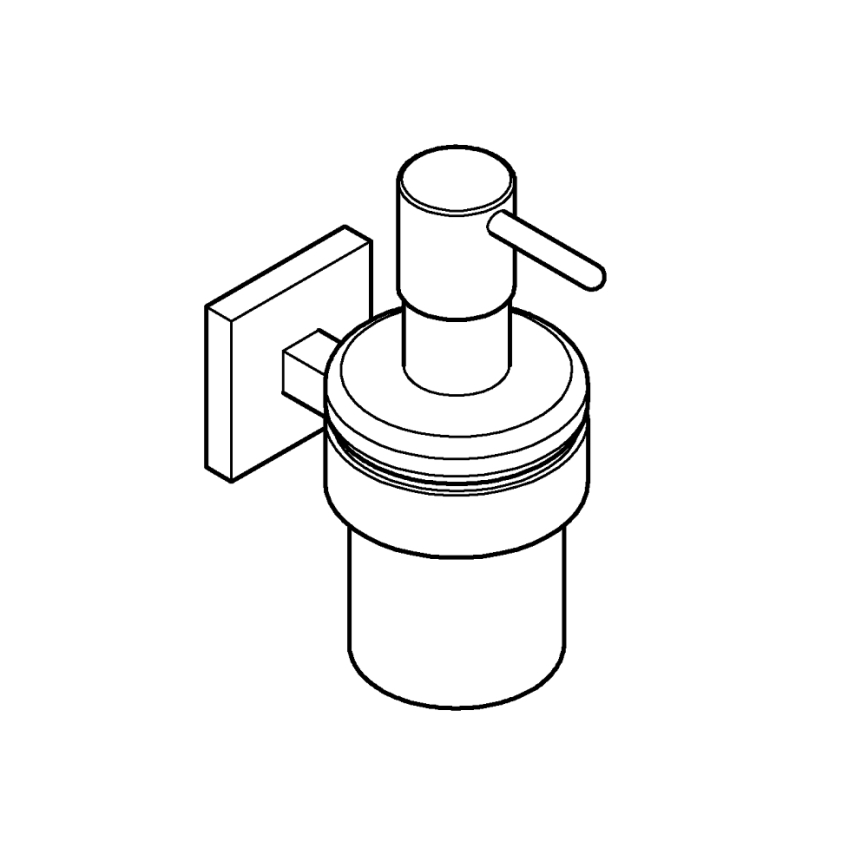 GROHE 410982430 - Dozownik mydła w płynie START CUBE 158 × 126 × 72 mm czarny