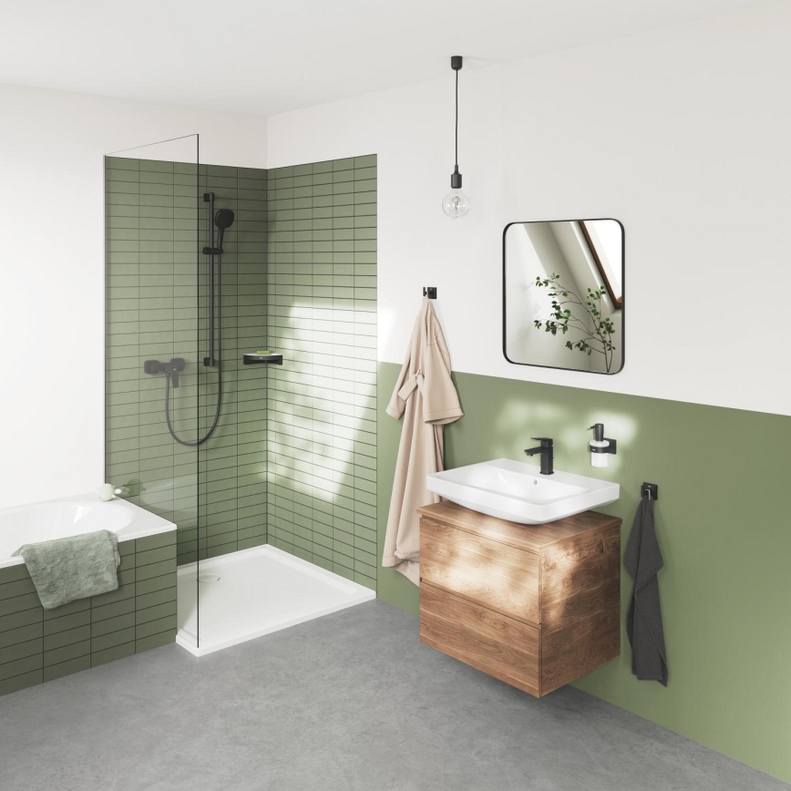 GROHE 411062430 - Narożna półka prysznicowa ESSENTIALS 250 × 250 mm czarna