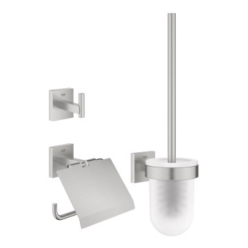 GROHE 41123DC0 - Zestaw akcesoriów START CUBE ze stali nierdzewnej