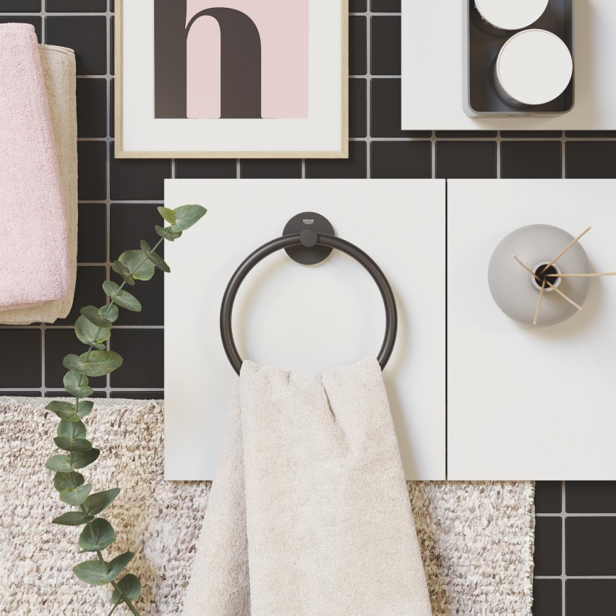 GROHE 411742430 - Wieszak na ręczniki START 180 mm czarny