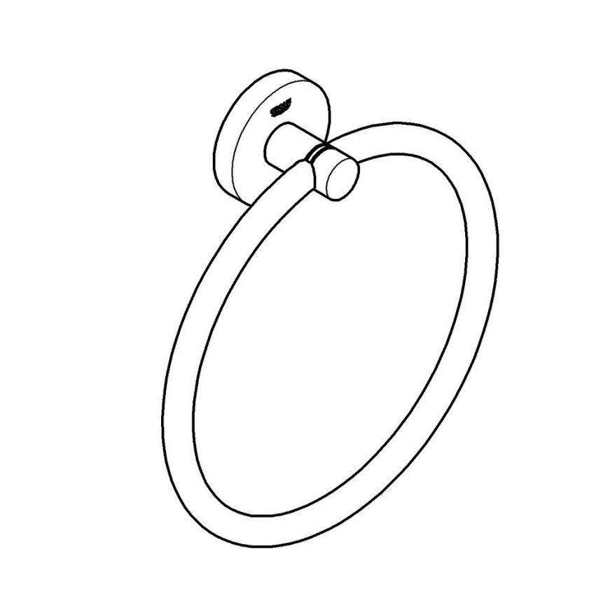 GROHE 41174DC0 - Uchwyt na ręczniki START, ze stali nierdzewnej