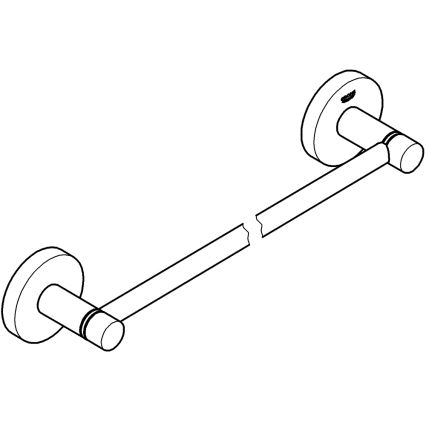 GROHE 411972430 - Wieszak na ręczniki START 504 mm czarny