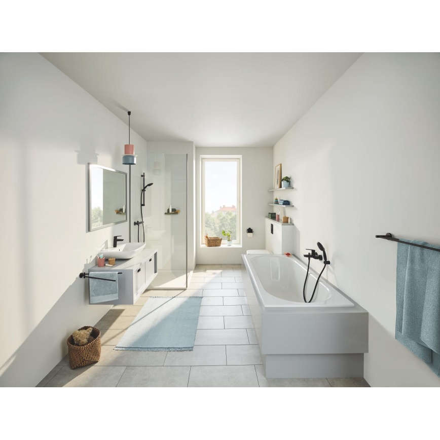 GROHE 412032430 - Dwuramienny wieszak na ręczniki START 654 mm czarny