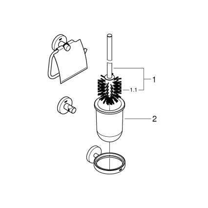 GROHE 412042430 - Zestaw akcesoriów START czarny