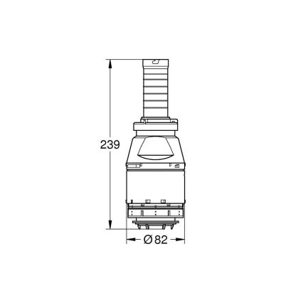GROHE 42690000 - Zawór spustowy Servo bez siedziska zaworu bez przedłużenia