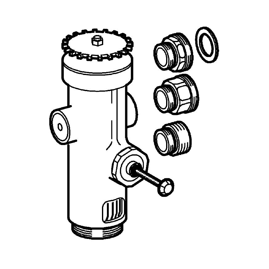 GROHE 43996000 - Ciśnieniowy zawór spłukujący RONDO 3” chrom polerowany