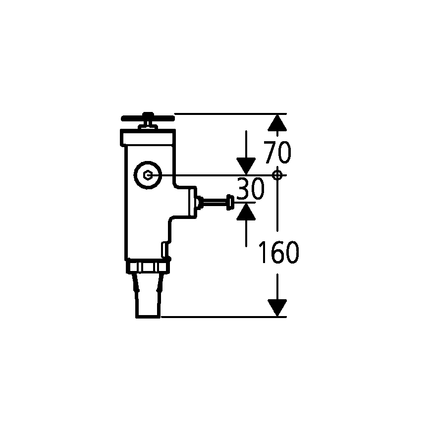 GROHE 43996000 - Ciśnieniowy zawór spłukujący RONDO 3” chrom polerowany