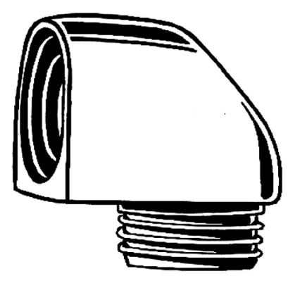 GROHE 45304000 - kolanko prysznicowe DN 15 × DN 15 błyszczący chrom