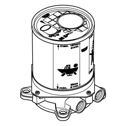 GROHE 45984001 - Zestaw podtynkowy DN 15, mosiądz