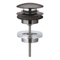 GROHE 65807A00 - Zestaw odpływowy z korkiem do umywalek z przelewem, grafitowy