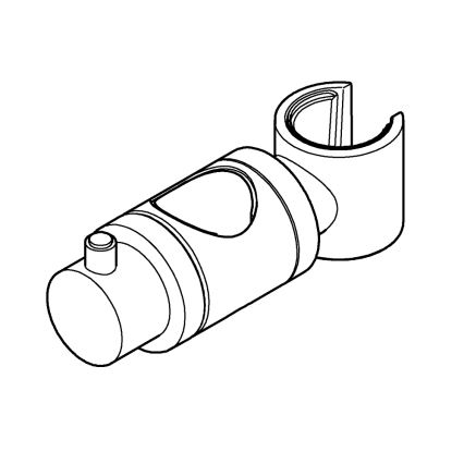 GROHE 6765000 - Suwak do drążków prysznicowych RELEXA, RAINSHOWER i EUPHORIA, 24,7 mm, chrom