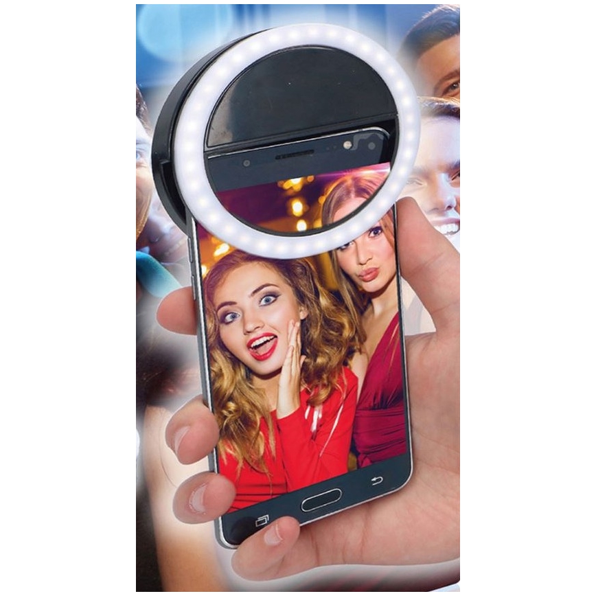 Grundig 10442 - LED Lampa pierścieniowa do selfie RING 3V