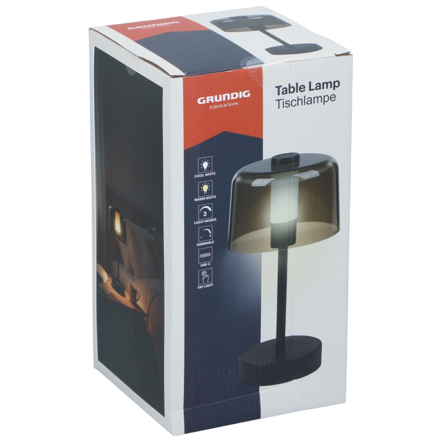 Grundig - Dotykowa ściemniana lampa biurkowa LED/5V 800 mAh