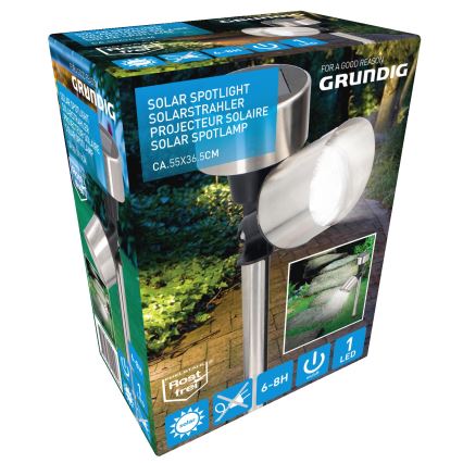 Grundig - Lampa solarna LED LED/1,2V 40 mAh