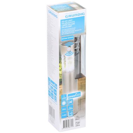 Grundig - LED lampa solarna z czujnikiem 1xLED IP44