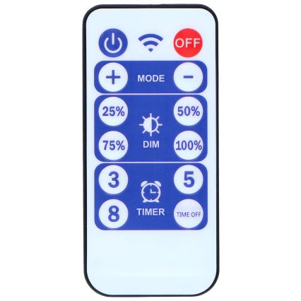 Grundig - LED ściemniany łańcuch solarny 50xLED/8 funkcji 9,35m IP44 ciepła biel 600 mAh + pilot zdalnego sterowania