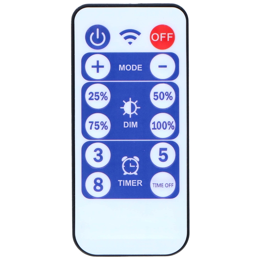 Grundig - LED ściemniany łańcuch solarny 50xLED/8 funkcji 9,35m IP44 ciepła biel 600 mAh + pilot zdalnego sterowania