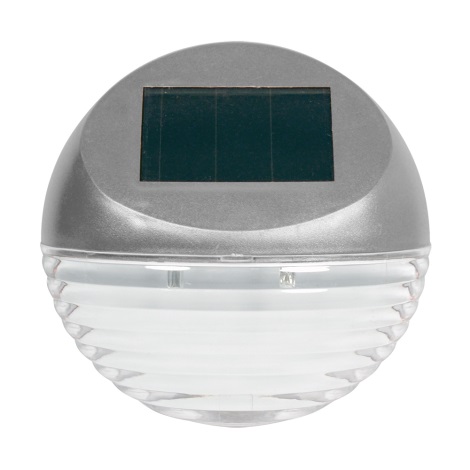 Grundig - LED Kinkiet solarny 2xLED/1xAA srebrny