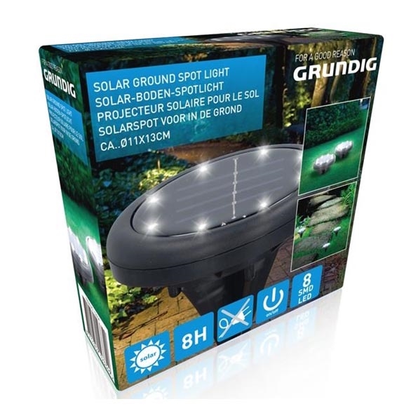 Grundig - LED Lampa solarna 8xLED