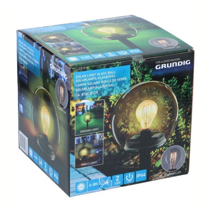 Grundig - LED Lampa solarna LED/3,7V IP44