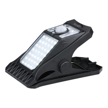 Grundig - LED lampka solarna z czujnikiem ruchu i zmierzchu CLIP-ON LED/9W/3,7V 1500 mAh IP44