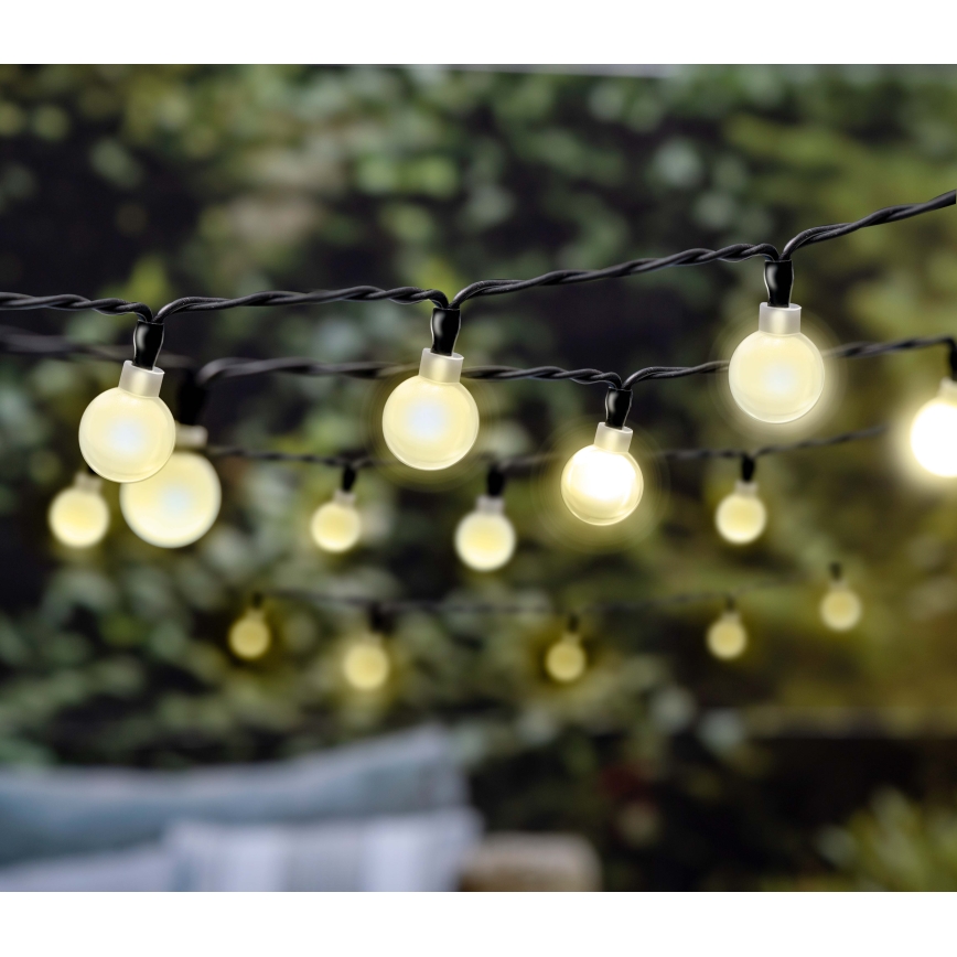 Grundig - Łańcuch solarny LED 100xLED/8 funkcji 16,85 m ciepła biel