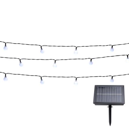 Grundig - Łańcuch solarny LED 100xLED/8 funkcji 16,85 m ciepła biel