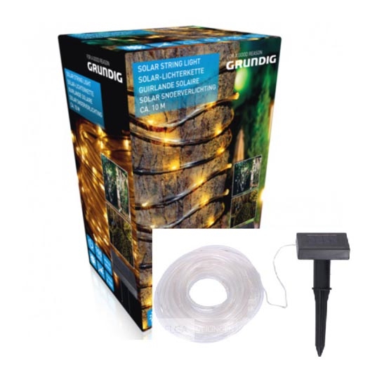 Grundig - LED Łańcuch solarny 10m LED/1,2V 600mAh