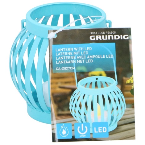 Grundig - LED Latarnia LED/1xCR2032 niebieski
