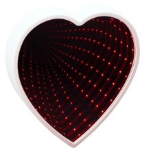 Grundig - LED Lustro HEART LED/3xAA