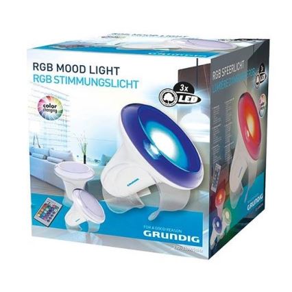 Grundig - LED RGB Ściemniana lampa stołowa LED/1W/230V + pilot